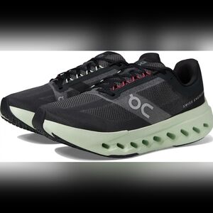 New Women's On Cloudsurfer Next Running Shoes No Box Black/Lima Size 8.5
